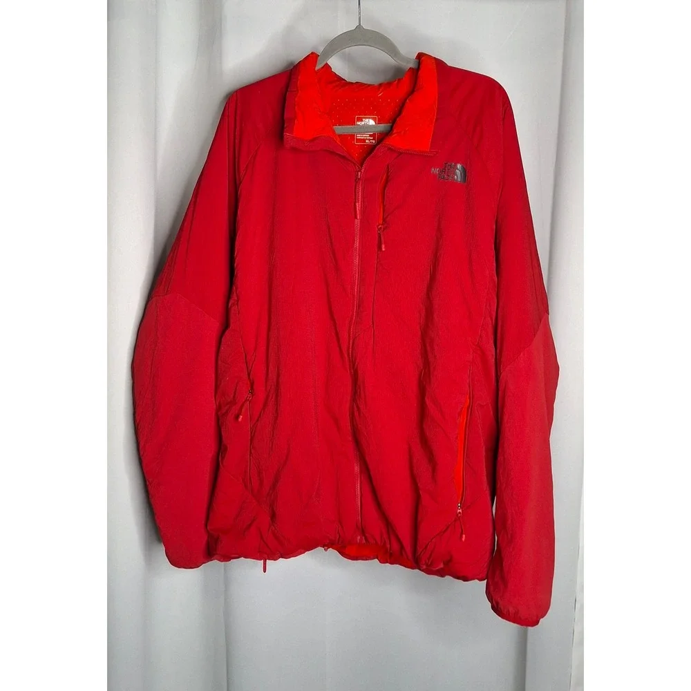 The North Face Ventrix Insulated Jacket Mens XL Red Ripstop Full Zip NF0A35DS